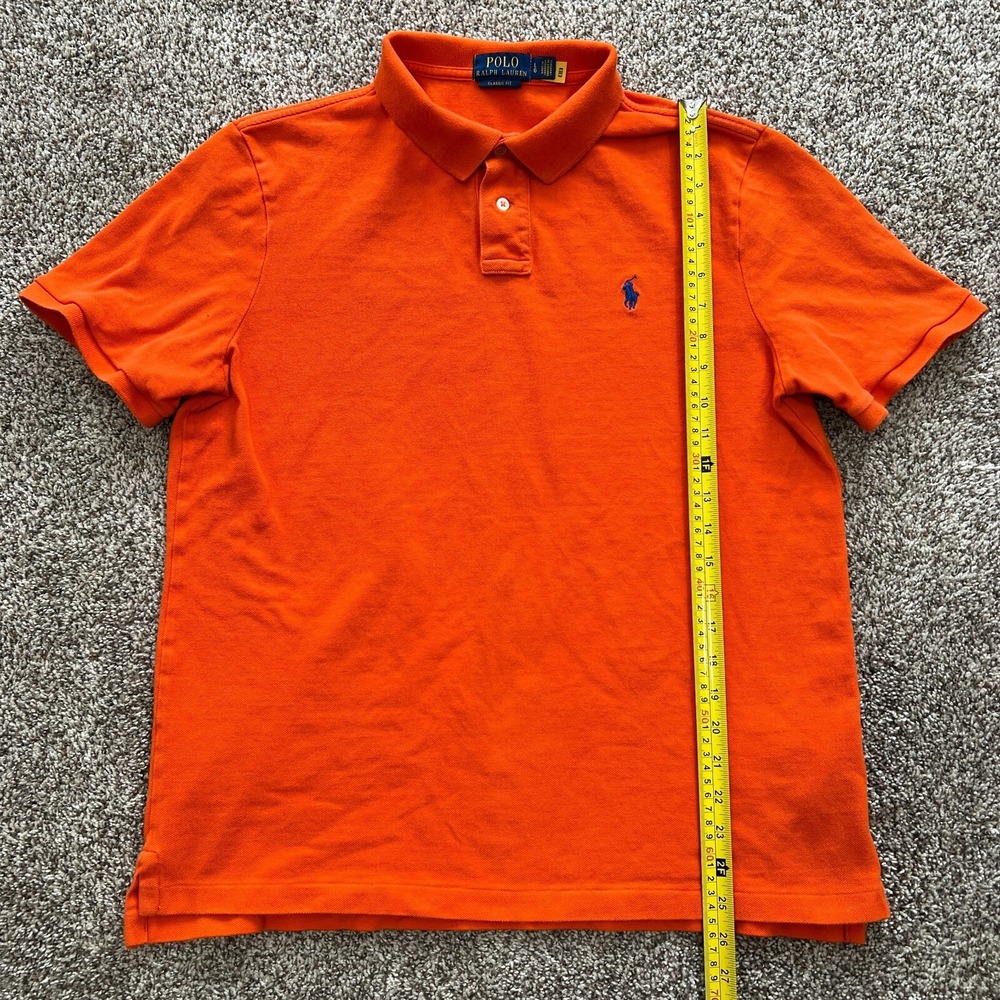 Polo Ralph Lauren Classic Fit Mesh Polo L Orange Preppy Old Money Aesthetic